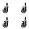 Service Caster 4'' Semi Steel Wheel Swivel 1-1/8'' Expanding Stem Caster Set, 4PK SCC-EX20S414-SSS-118-4 - alternate 1